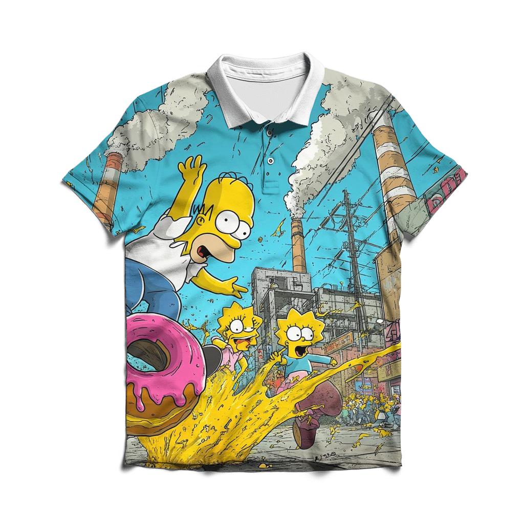 Springfield Sunset Shuffle embroidered polo tops