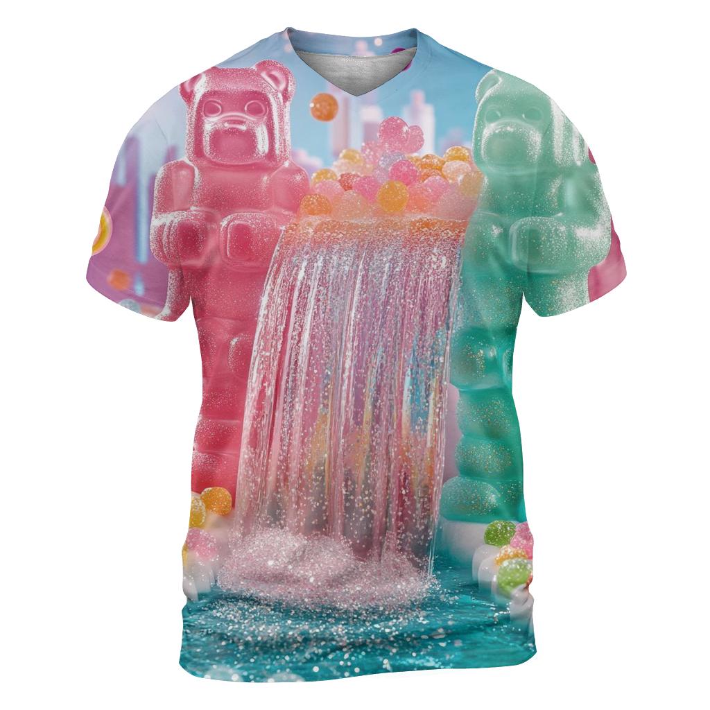 Galaxy Soda Pop Cascade creative print fashion shirts