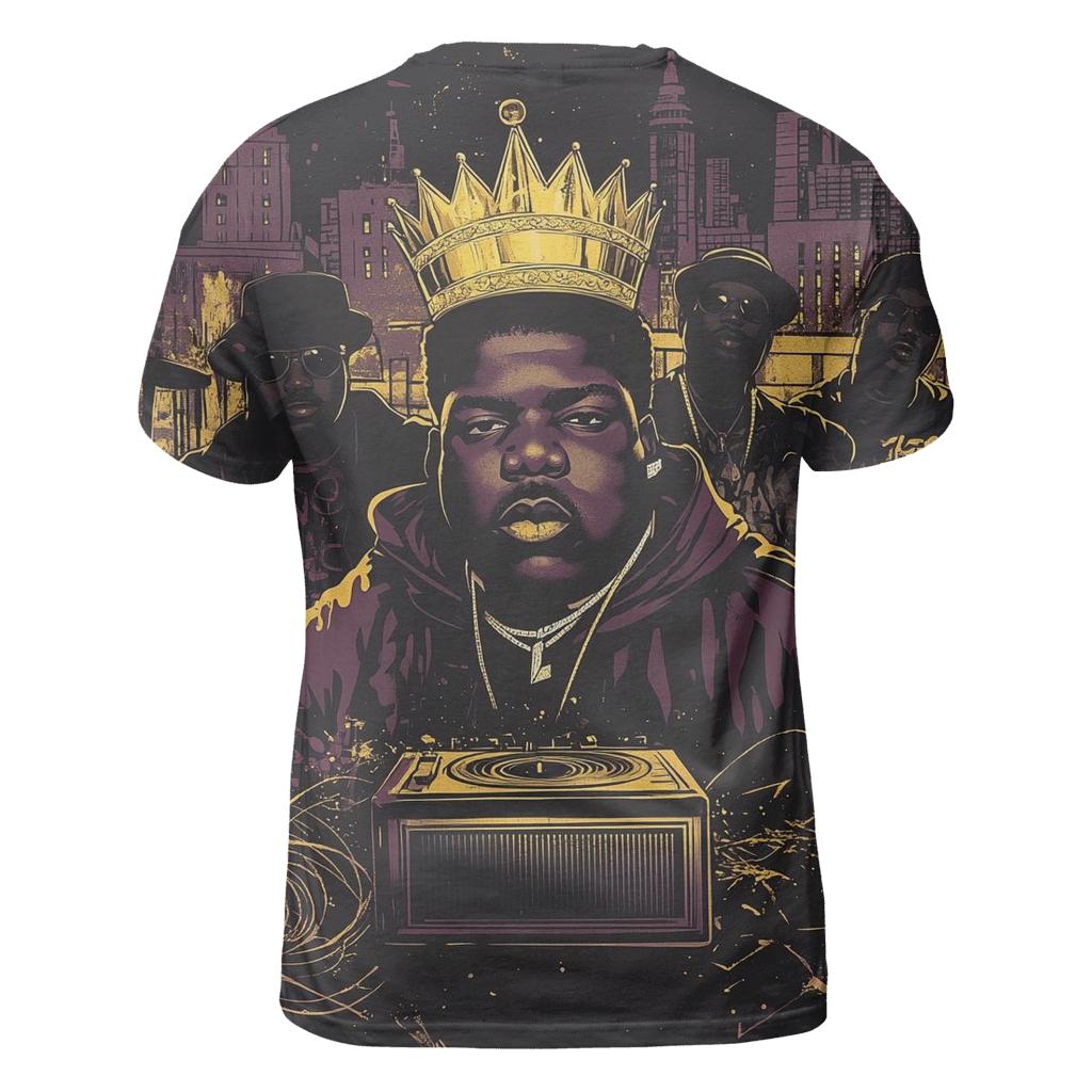 Crown Cipher Skyline vibrant all-over design tees