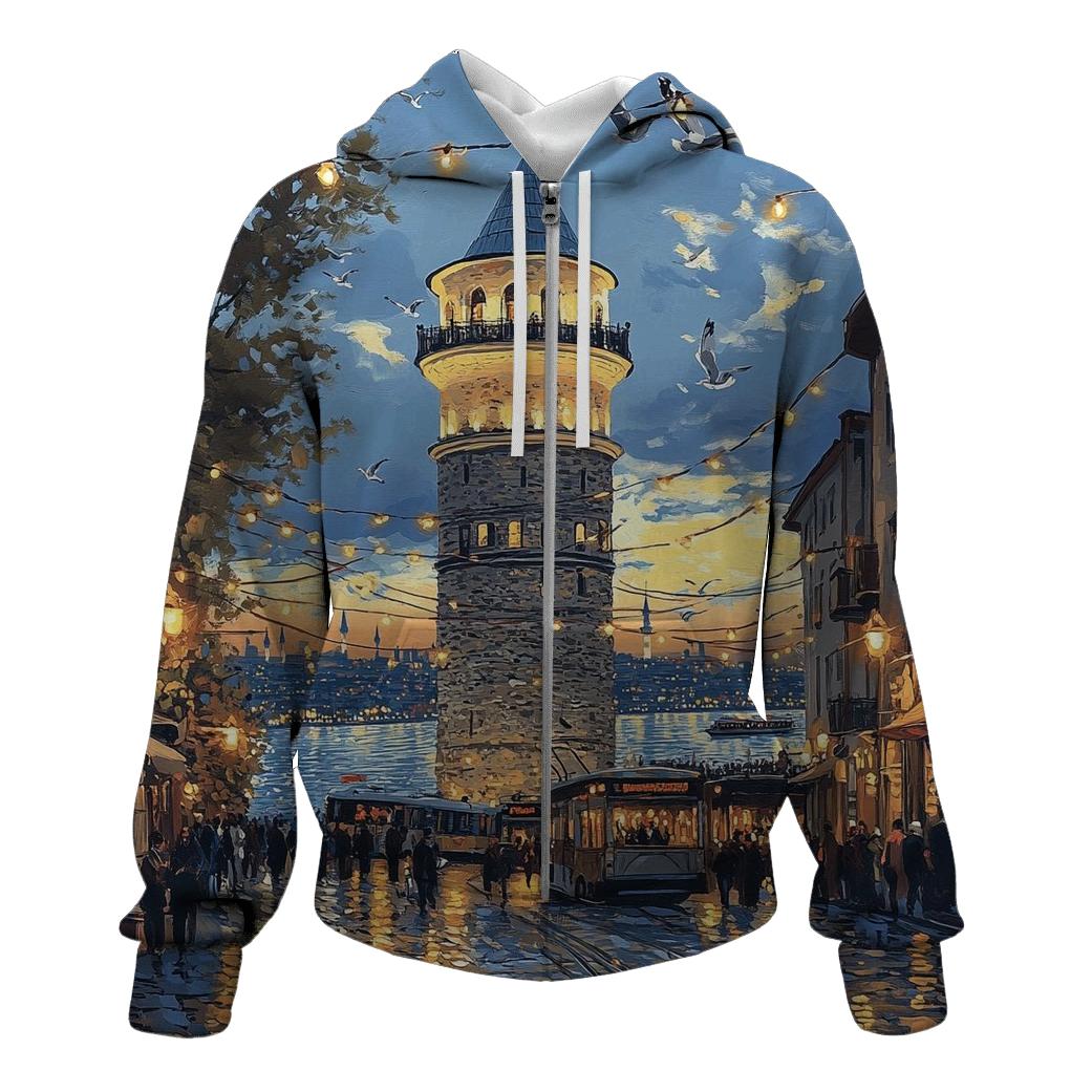 Galata Tower - Istanbul graphic hoodies
