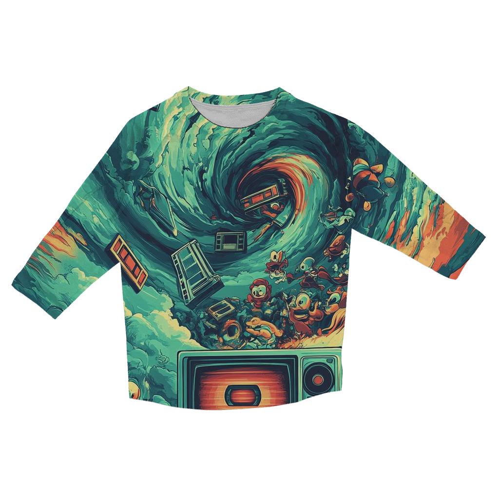 Television Time Warp designer 3/4 sleeve blouses