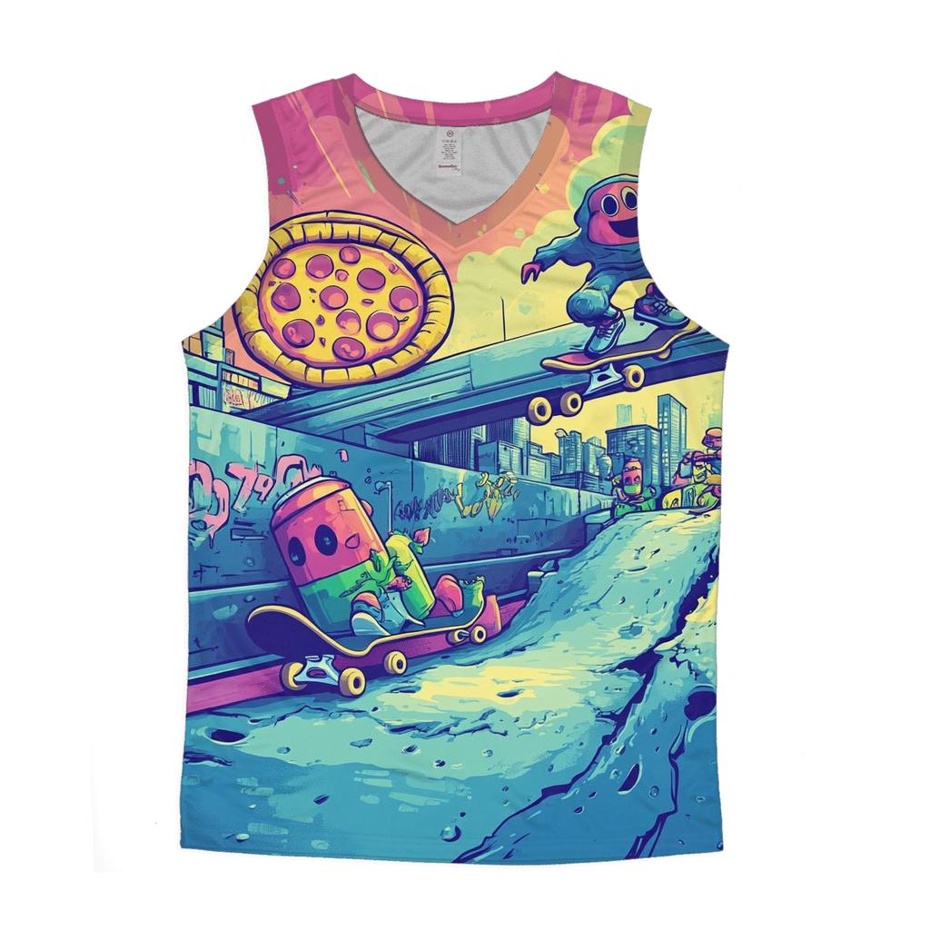 Skateboard Snack Squad designer workout tanks