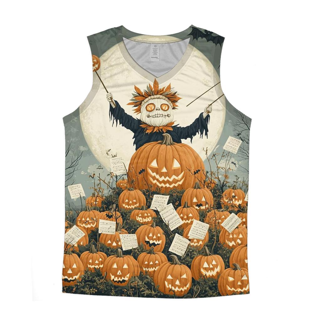 Moonlight Pumpkin Orchestra sports performance tank tops
