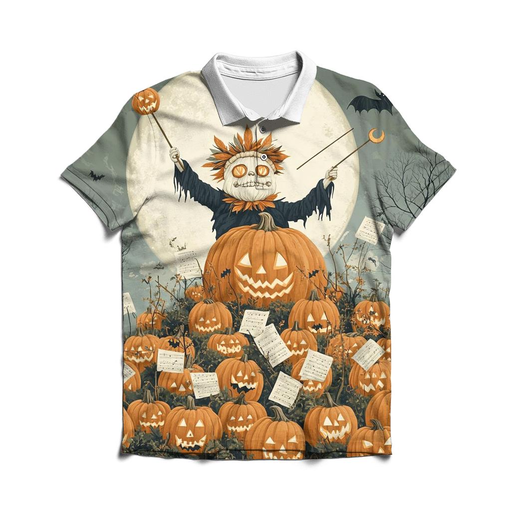 Moonlight Pumpkin Orchestra custom polo shirts