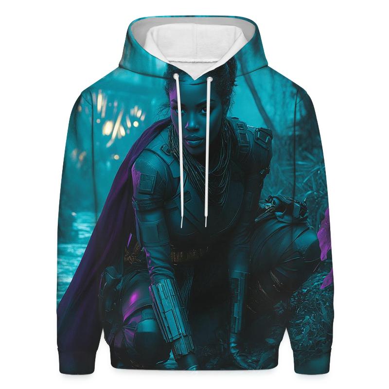 Lupita Nyongo: Silent River Of Wakandan Shadows zip-up hoodies