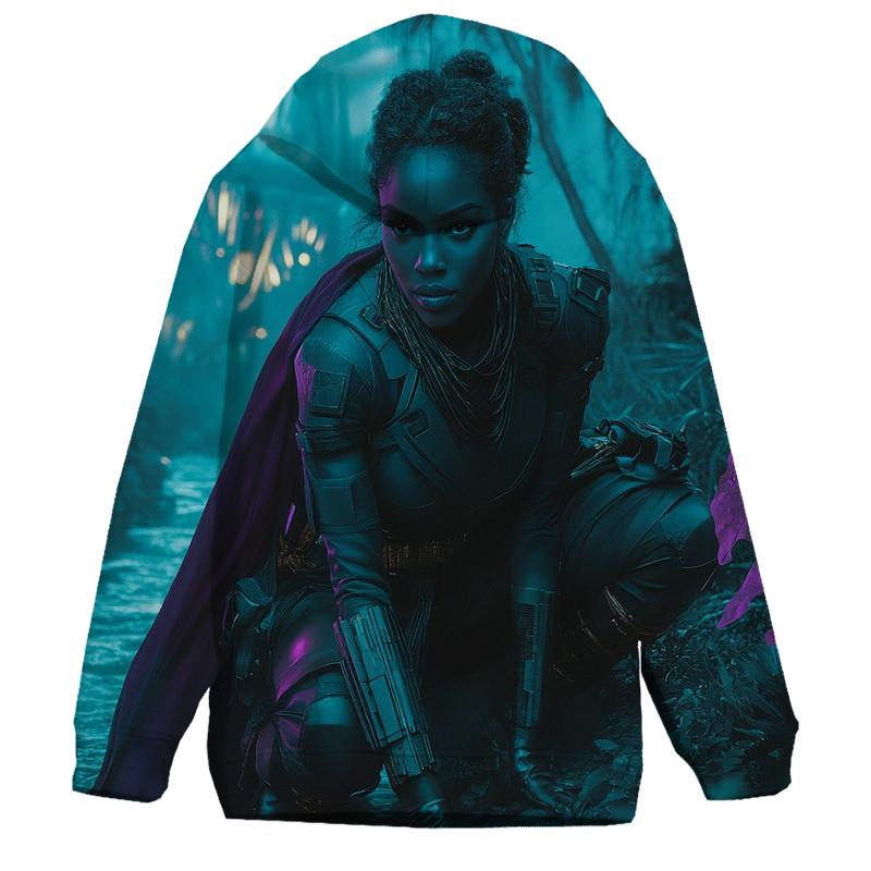 Lupita Nyongo: Silent River Of Wakandan Shadows zip-up hoodies