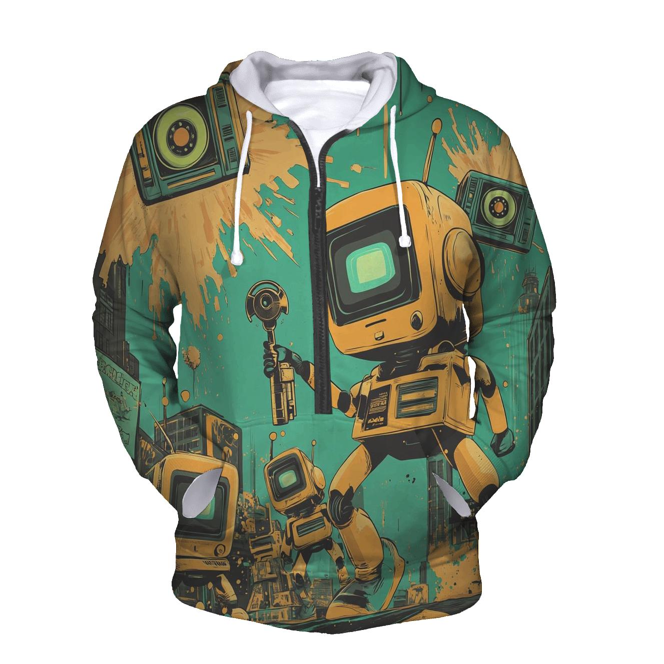 Toy Robot Saturday Squad printed hoodies