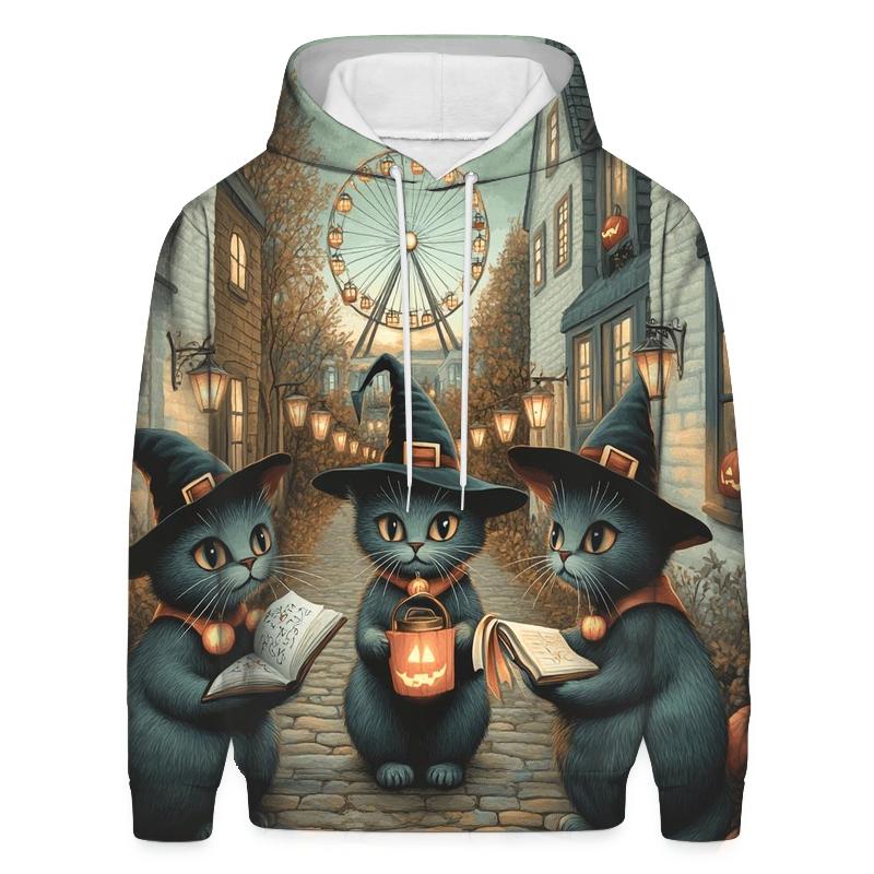 Lantern Street Cat Coven hoodie designs