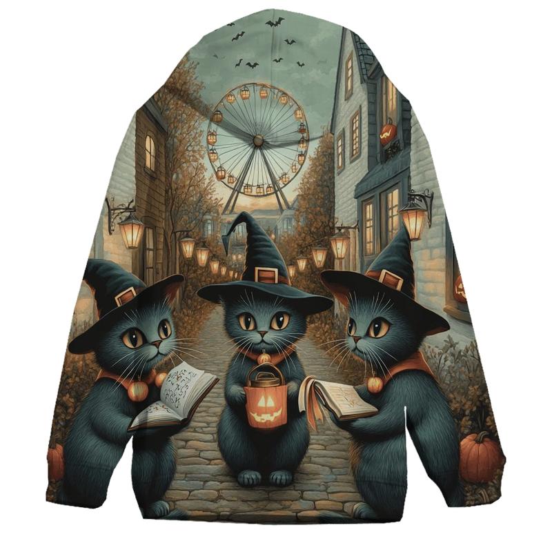 Lantern Street Cat Coven hoodie designs
