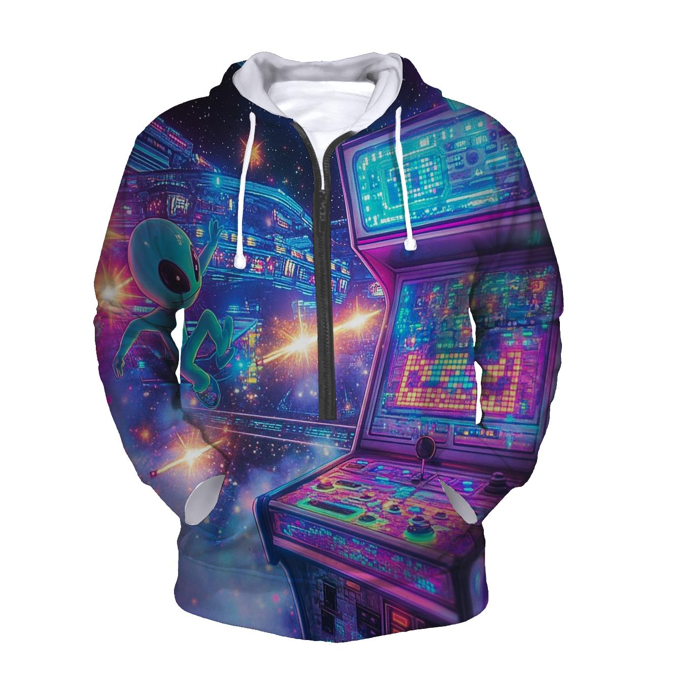 Alien Arcade Breakout heavyweight hoodies