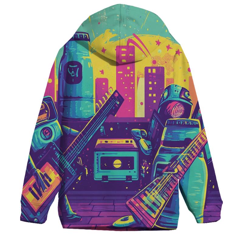 Punk Soda Synth Squad printed hoodies