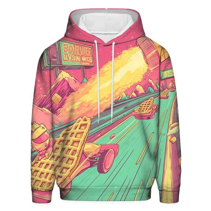 Hyperdrive Breakfast Showdown printed hoodies