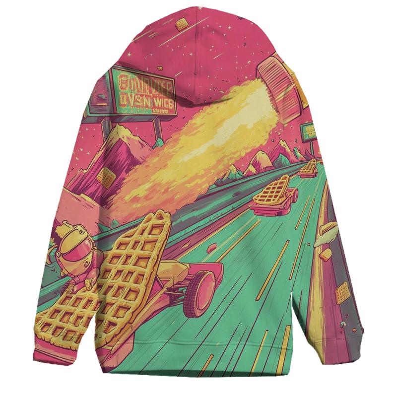 Hyperdrive Breakfast Showdown printed hoodies