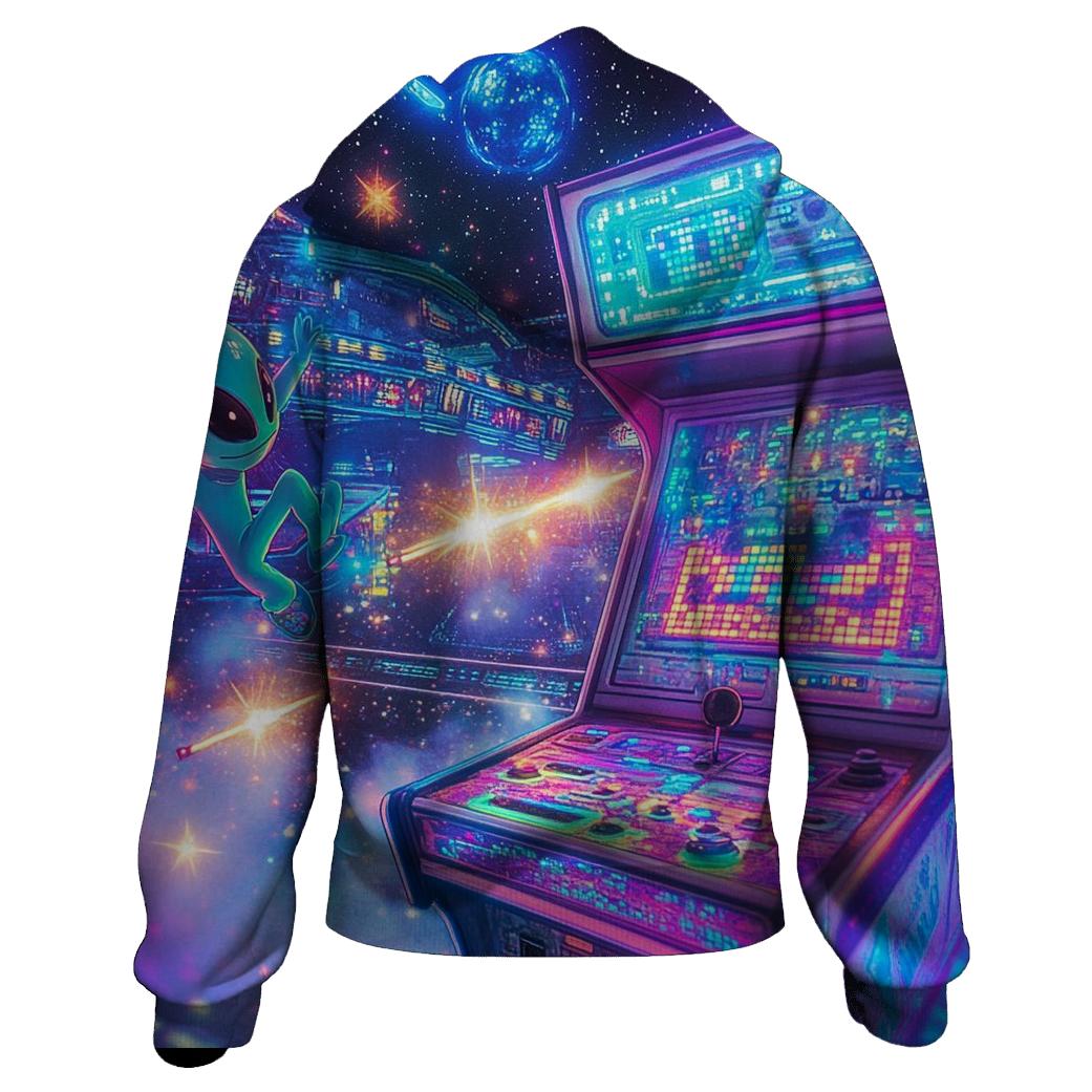 Alien Arcade Breakout graphic hoodies