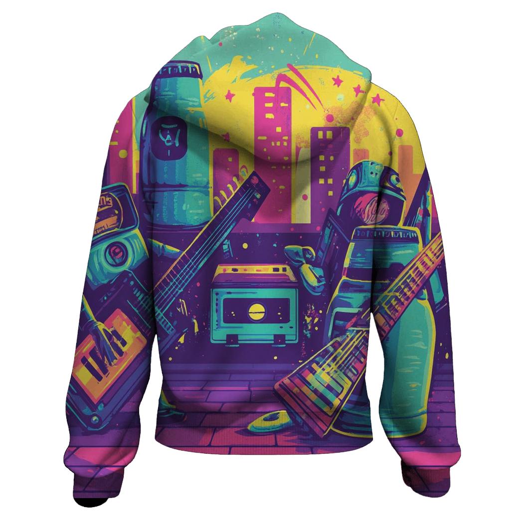 Punk Soda Synth Squad embroidered hoodies