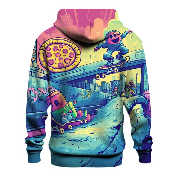 Skateboard Snack Squad printed hoodies