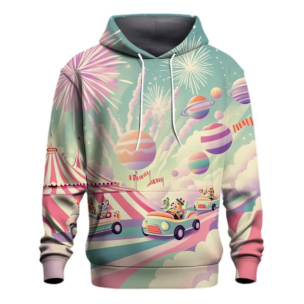 Cosmic Carnival Clowncars heavyweight hoodies