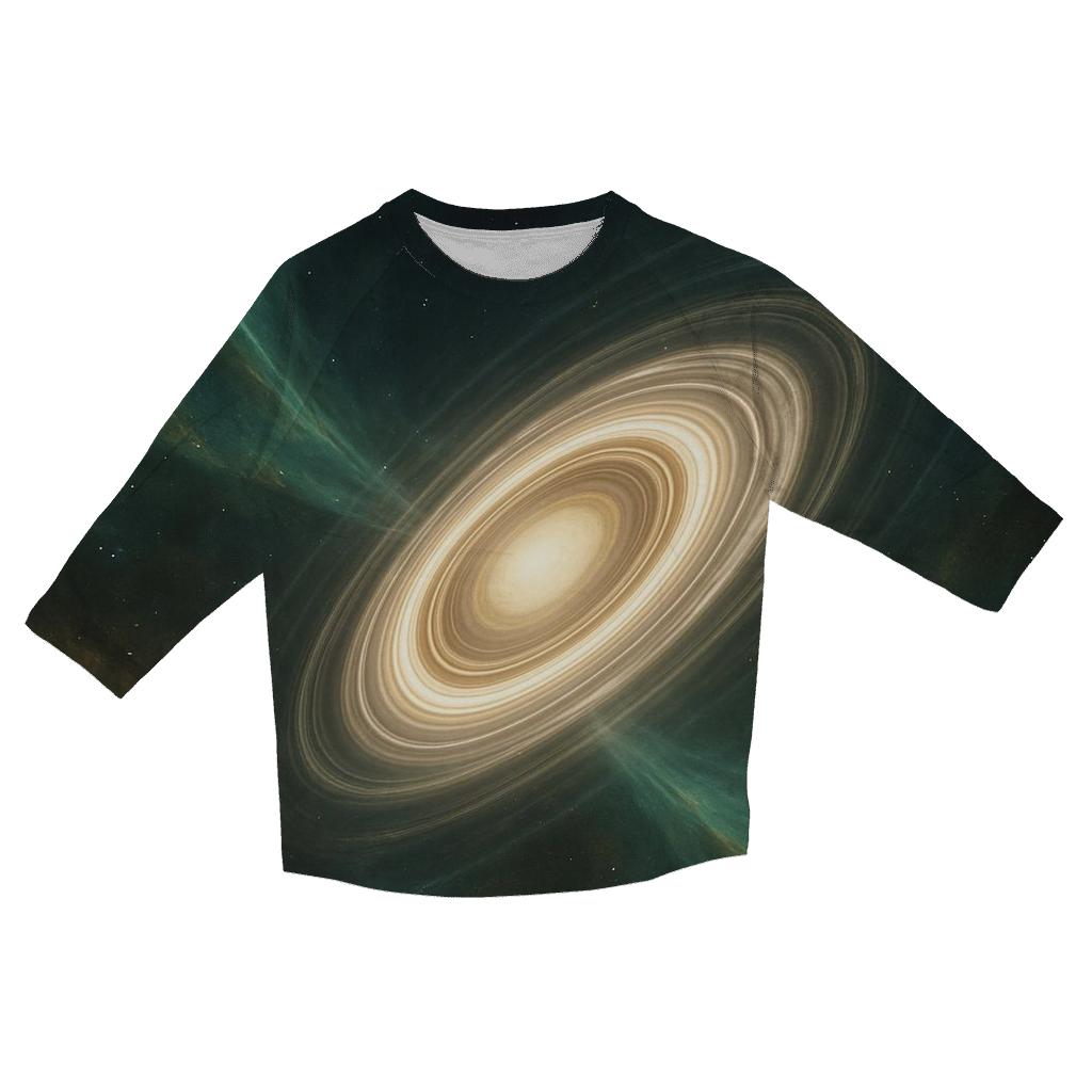 Auroral Accretion Halo stylish quarter sleeve tops