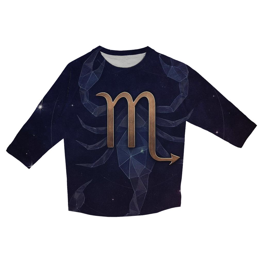 Scorpio Nebula Constellation Tapestry custom 3/4 sleeve shirts