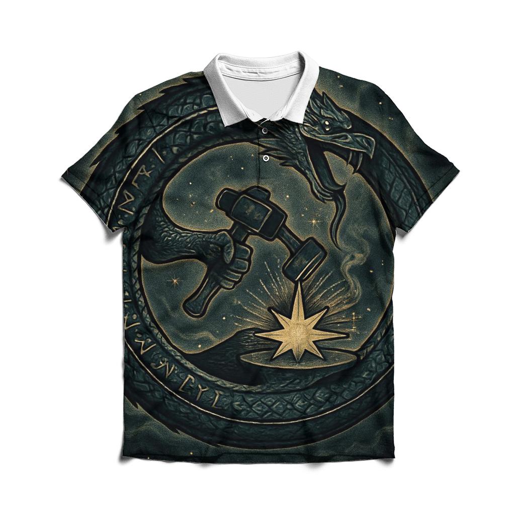 Eternal Coil Of The Starforger premium cotton polo shirts