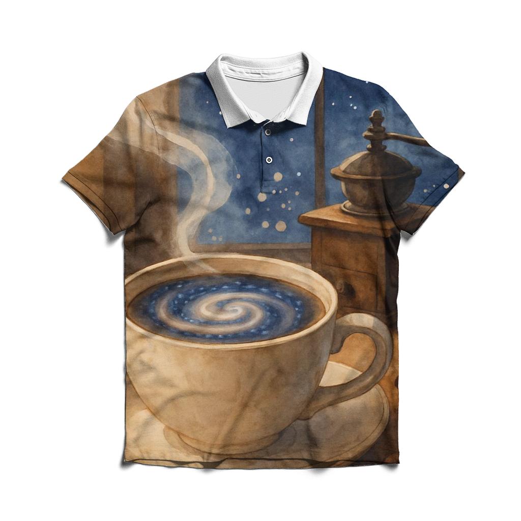 Nebula Brew Scene personalized polo shirts