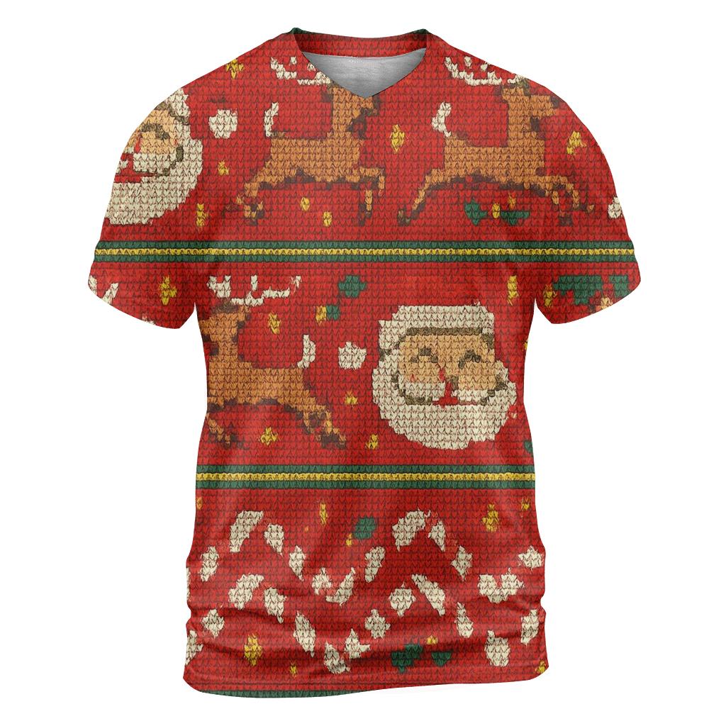 Tacky Tinsel Carousel Design trendy printed shirt styles