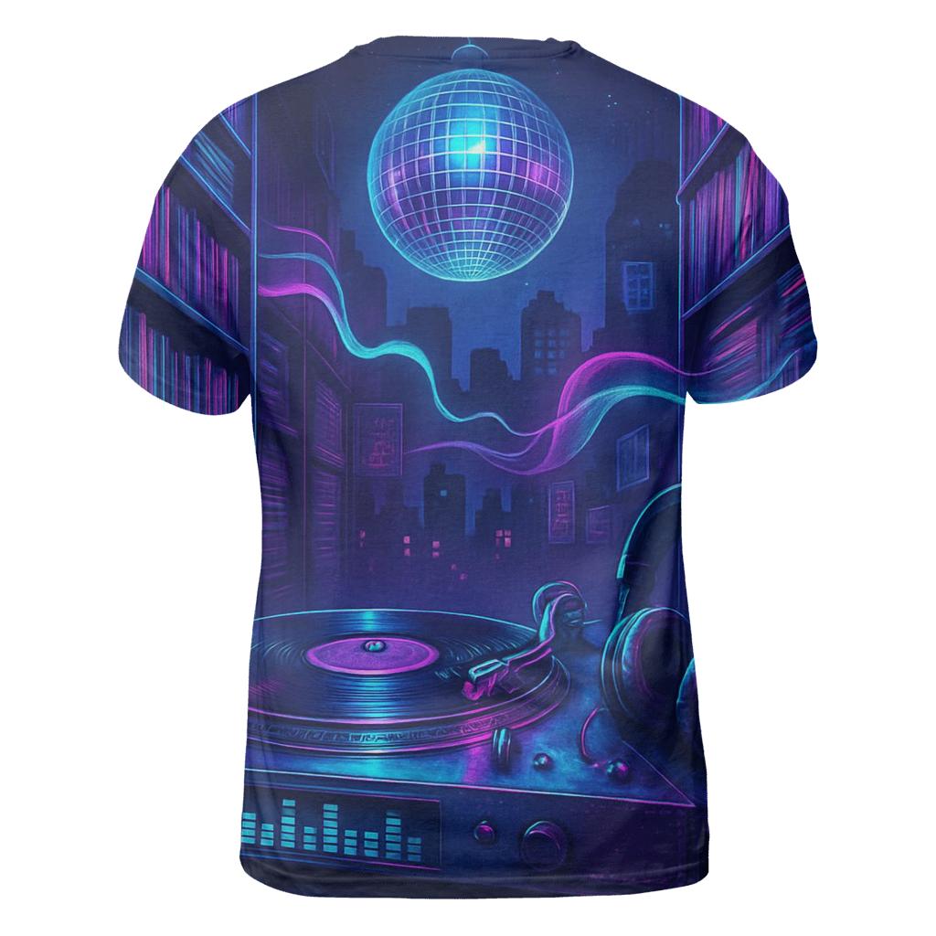 Holographic Turntable Alley designer pattern shirts