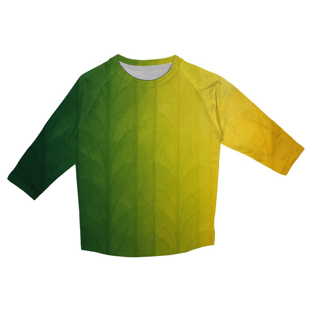 Forest Canopy Fade casual three quarter sleeve shirts