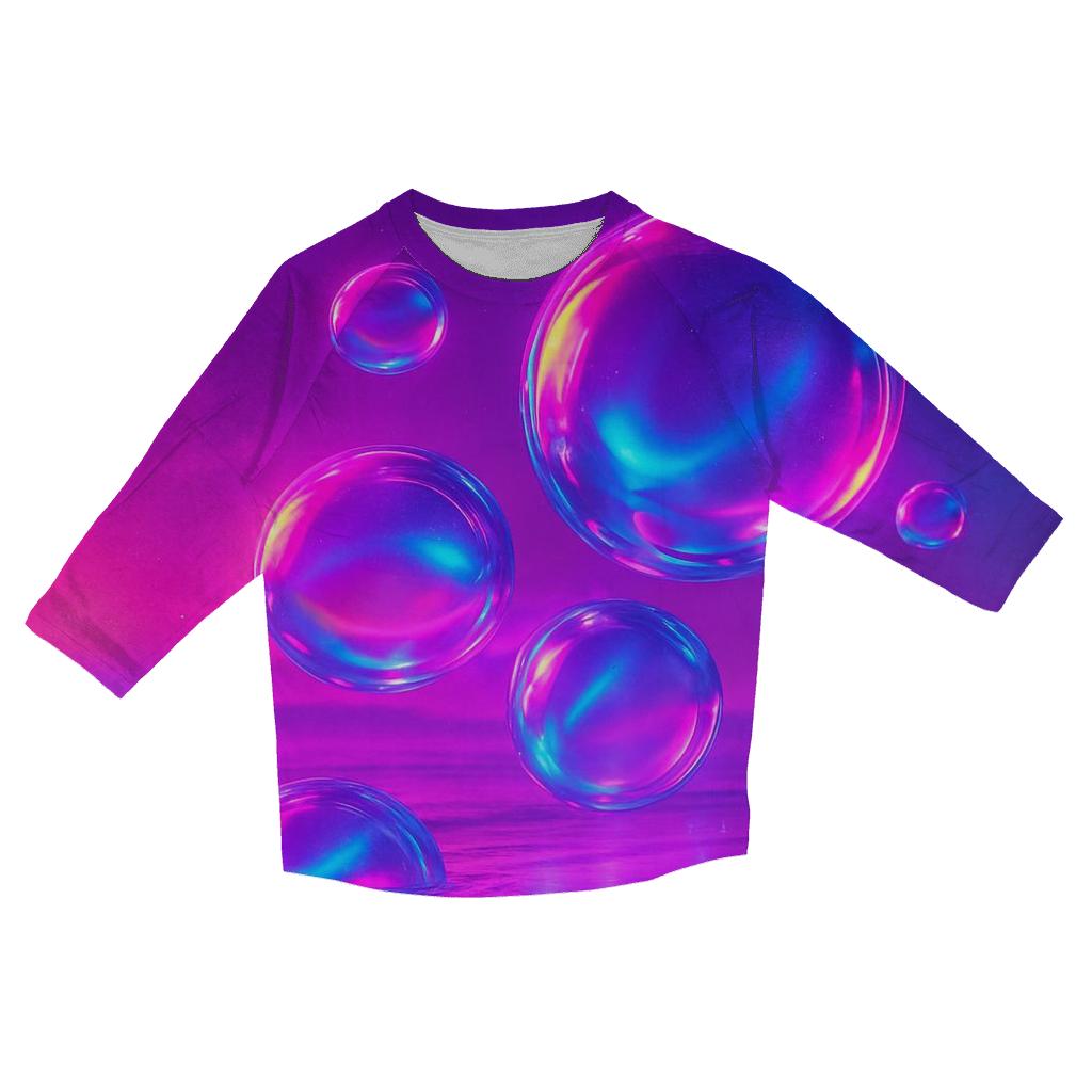 Neon Orb Tide cotton quarter sleeve shirts