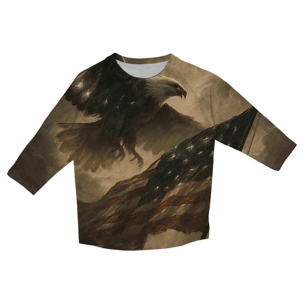 Eagle Over Watch personalized 3/4 sleeve tees