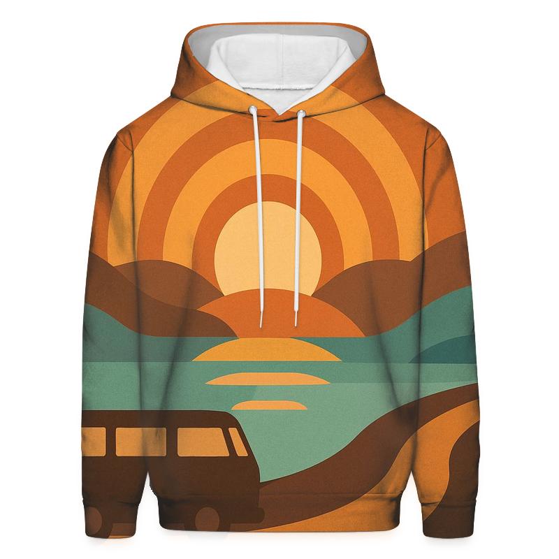 Sunset Groove Horizon heavyweight hoodies