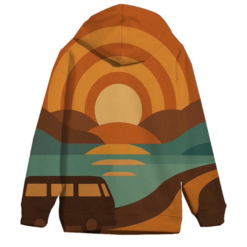 Sunset Groove Horizon heavyweight hoodies