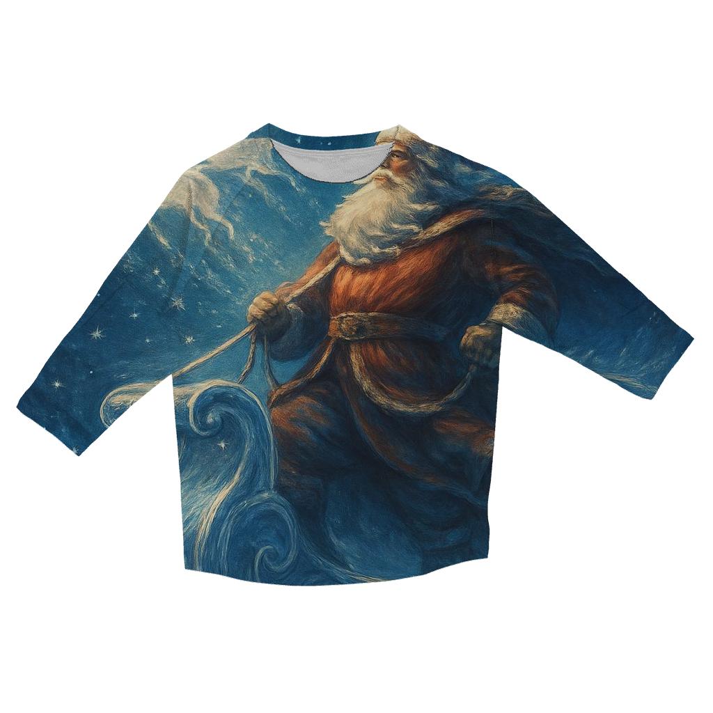 Galactic Sleigh Conductor cotton quarter sleeve shirts