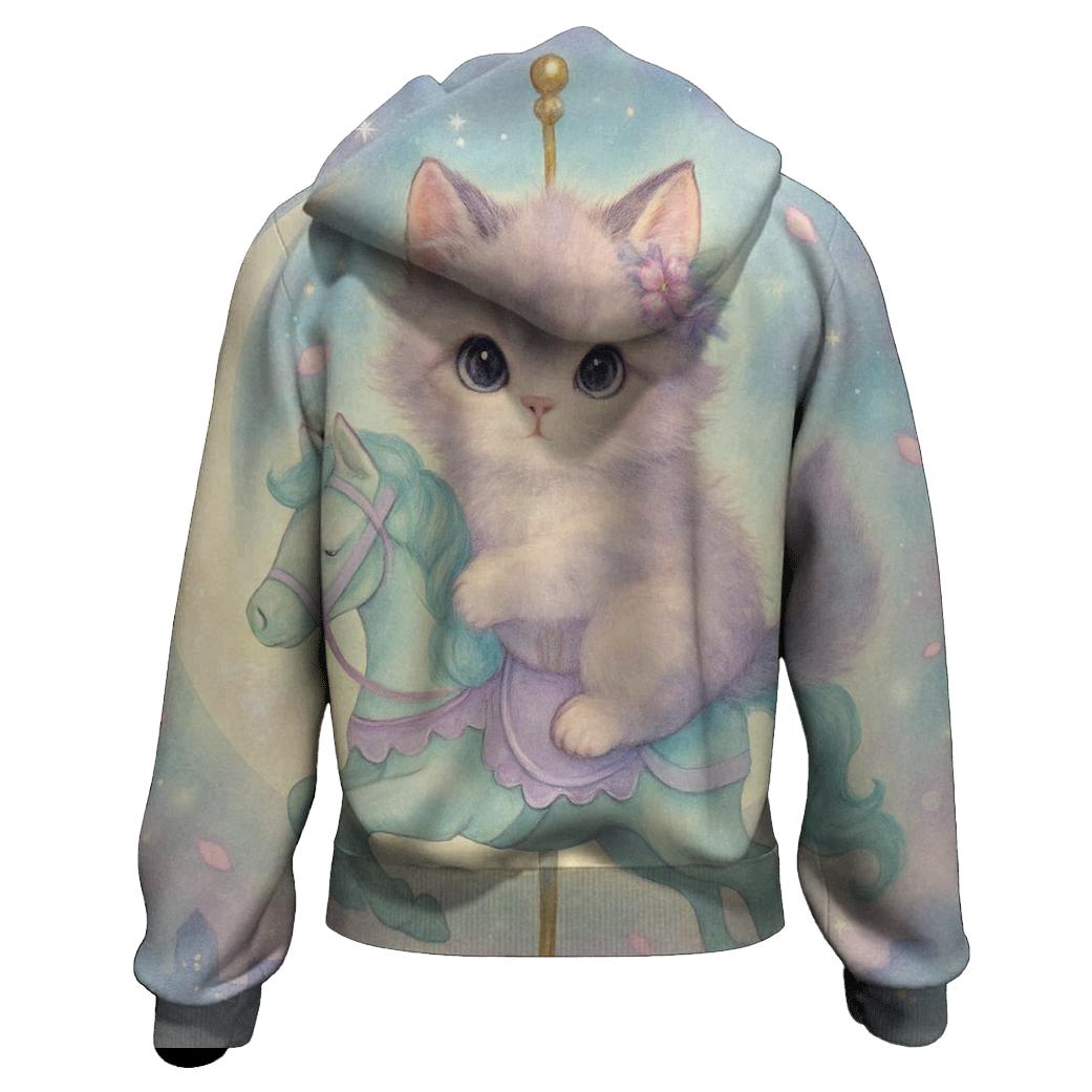 Moonbeam Kitten Carousel hoodie styles