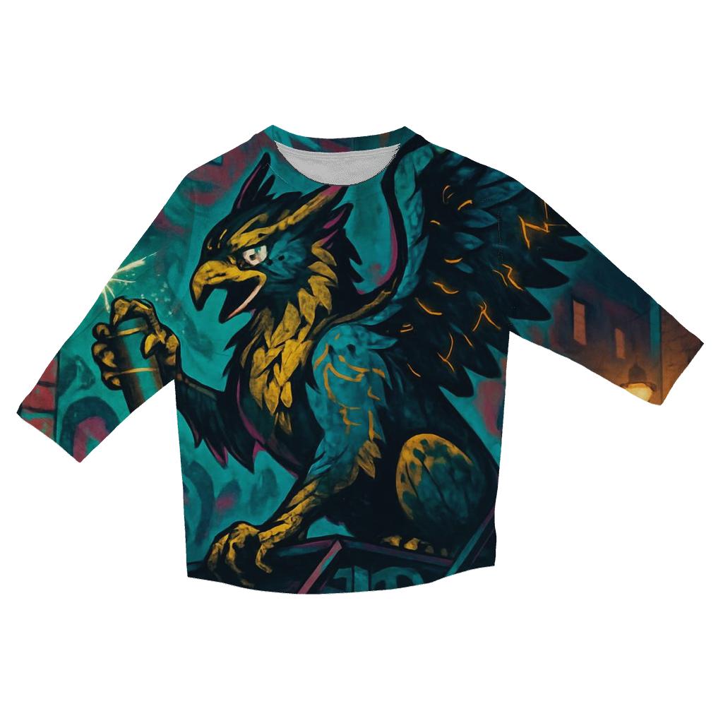 Graffiti Alley Griffin fashion 3/4 sleeve shirts