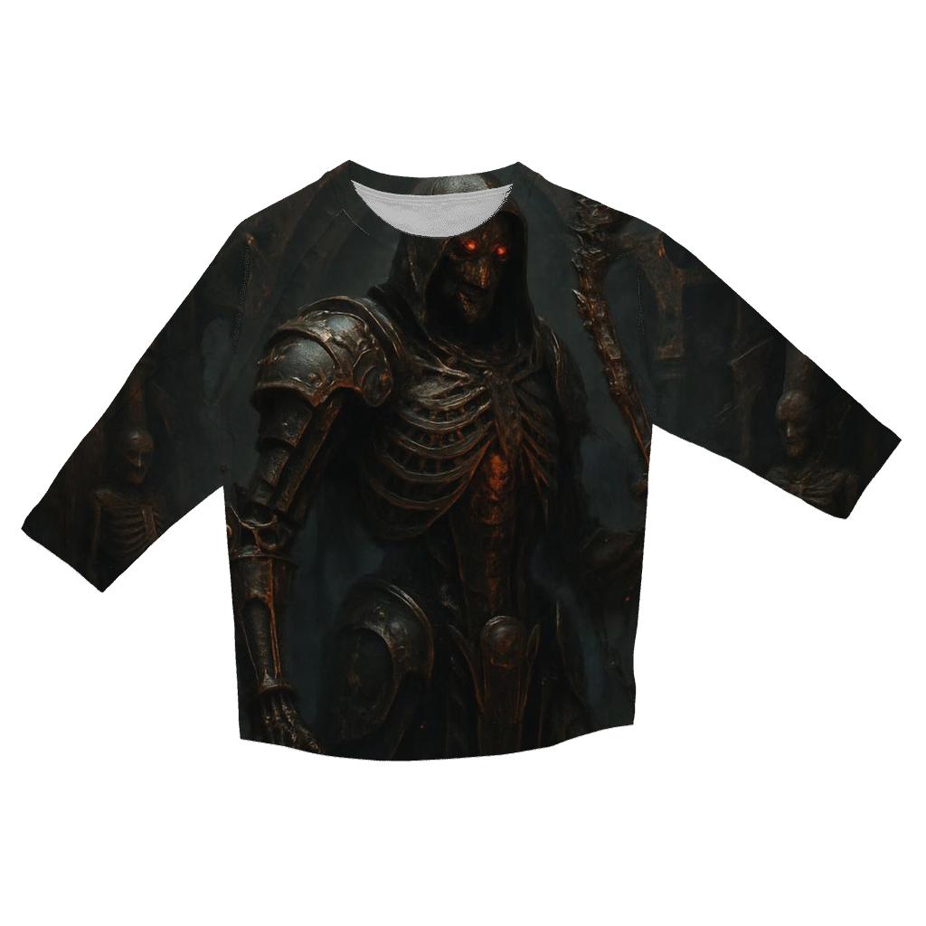 Clockwork Reaper Of The Iron Abbey trendy 3/4 sleeve tops