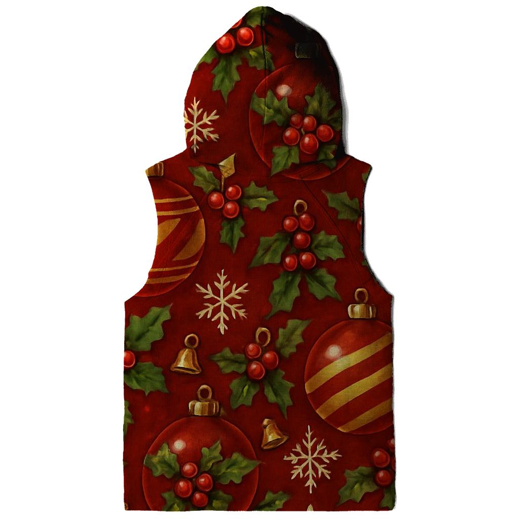 Classic Ornament Grid On Red Background designer hoodies