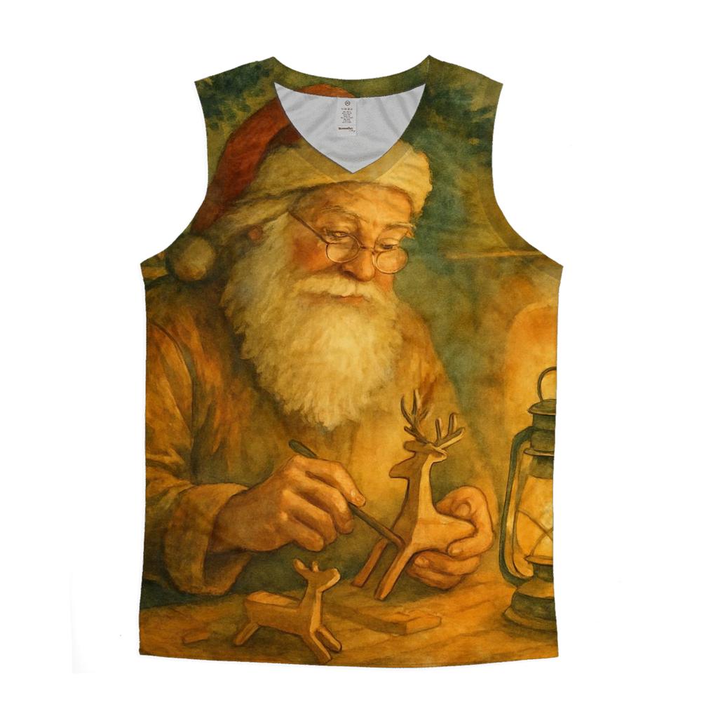Nordic Hearthwood Santa personalized athletic tanks
