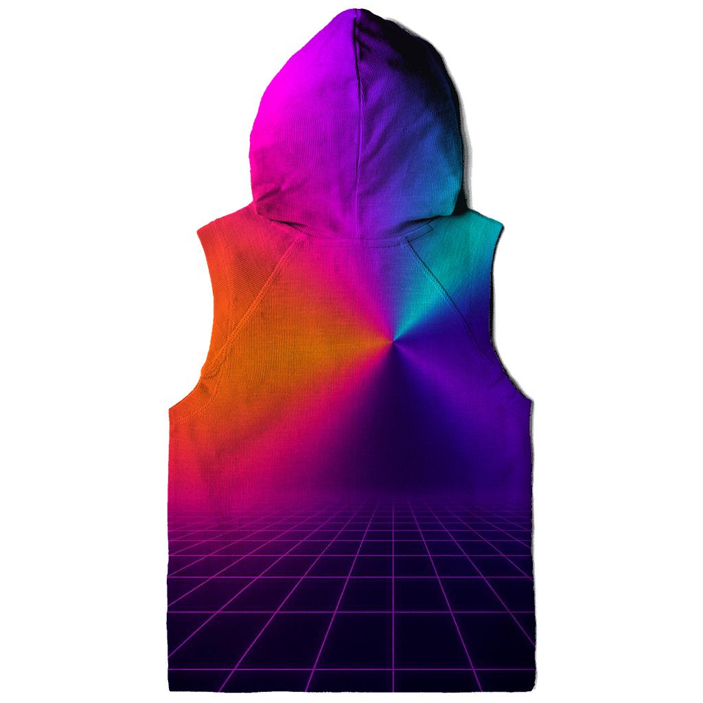 Neon Grid Sunset hoodie styles