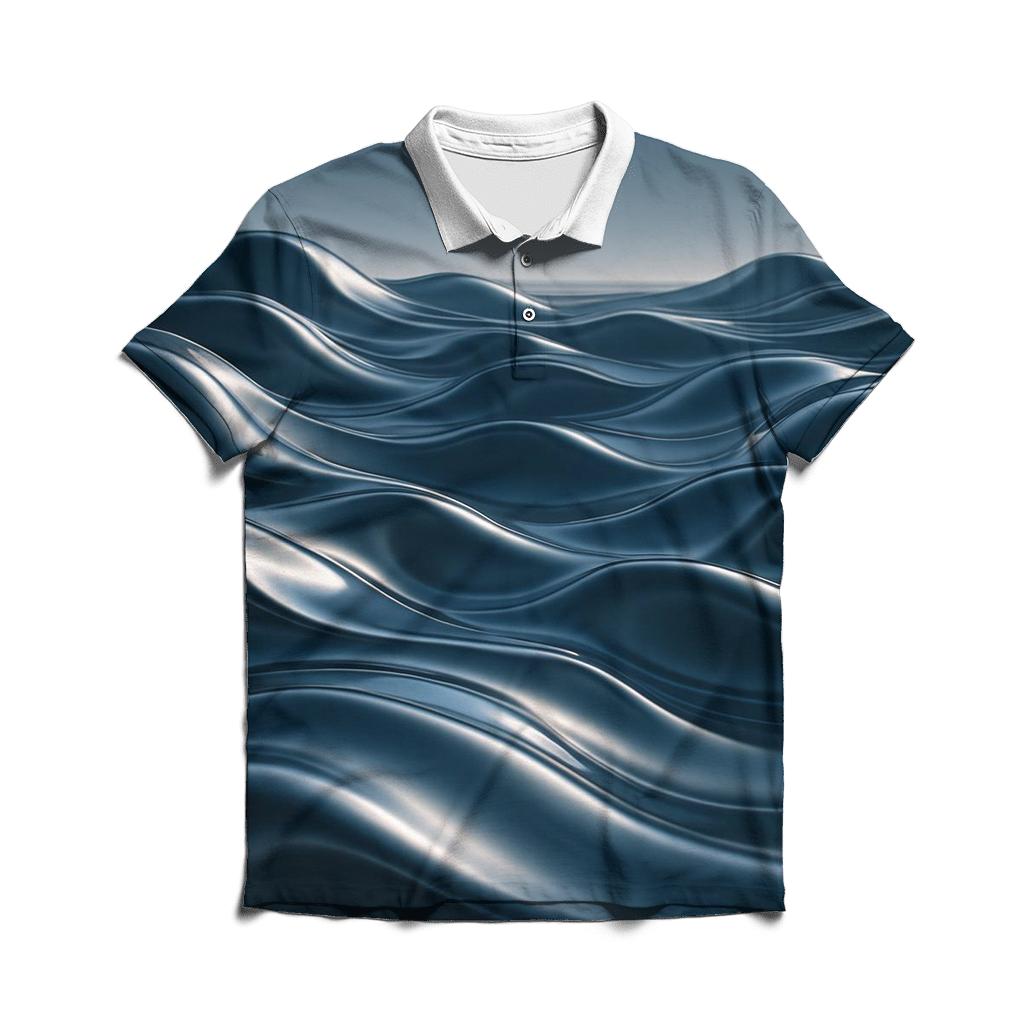 Liquid Metal Dunes designer slim fit polos