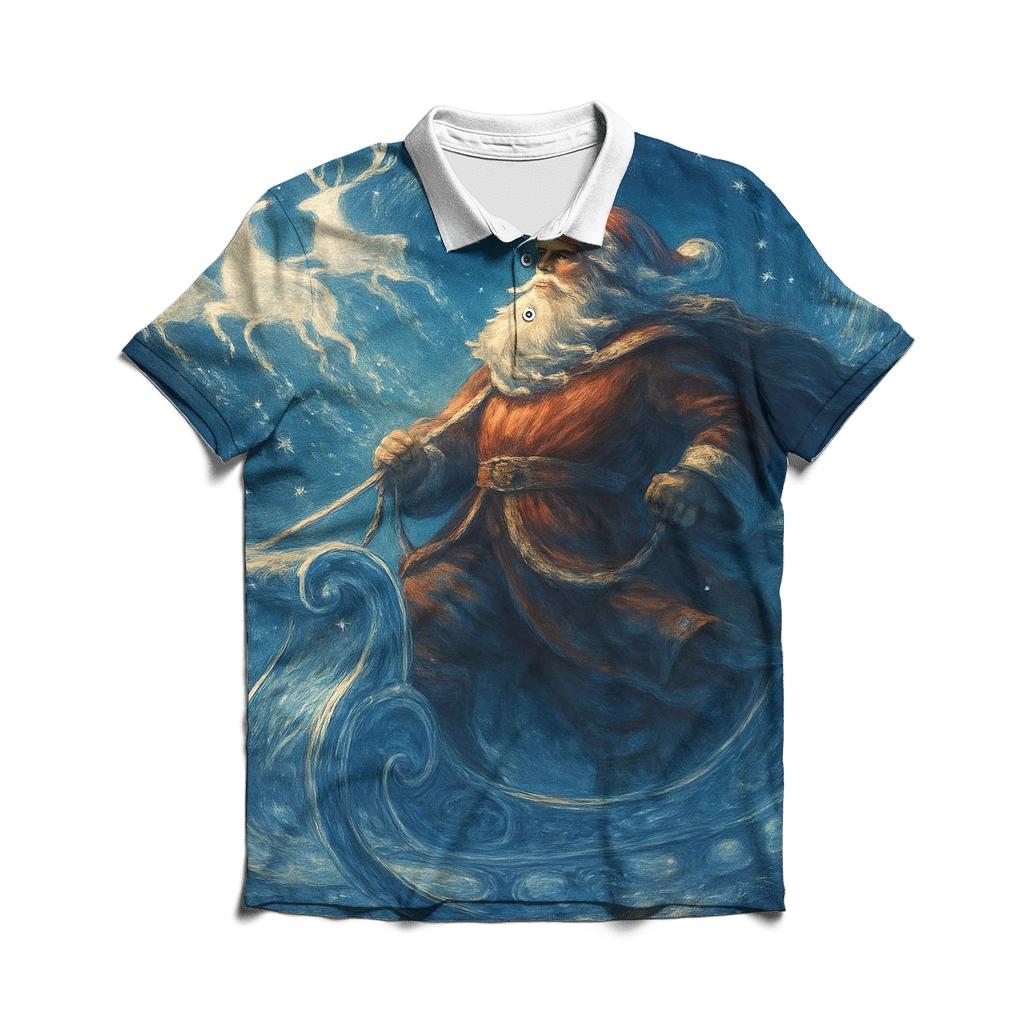 Galactic Sleigh Conductor designer slim fit polos