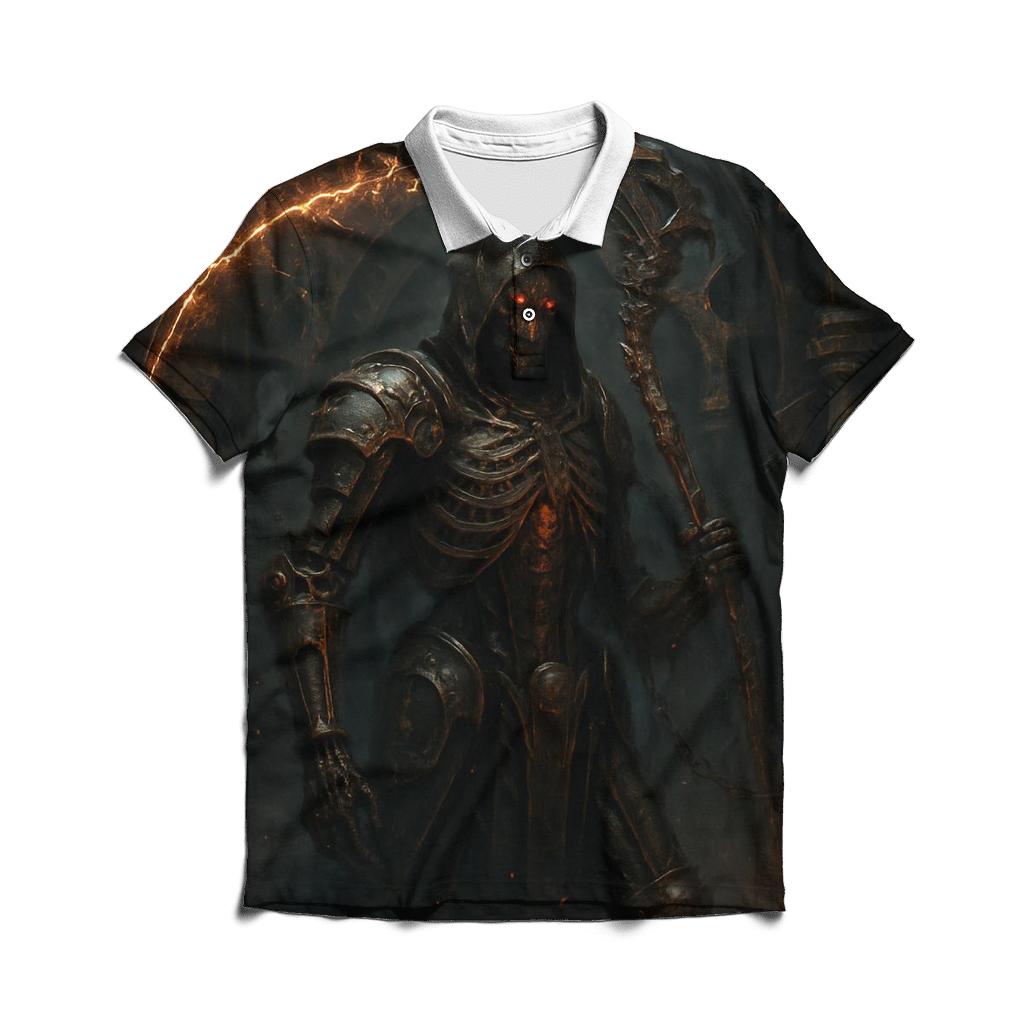 Clockwork Reaper Of The Iron Abbey casual sports polo shirts