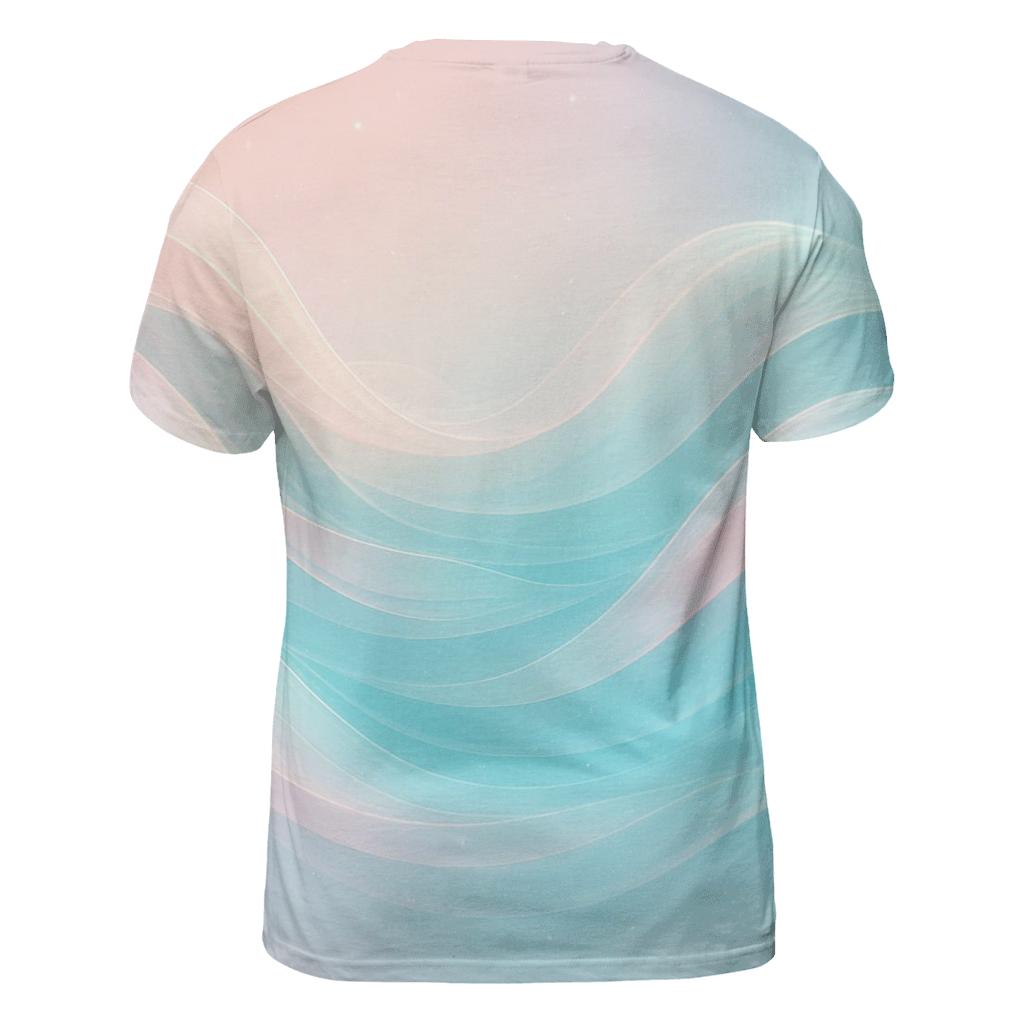 Aurora Waves Gradient statement graphic shirts