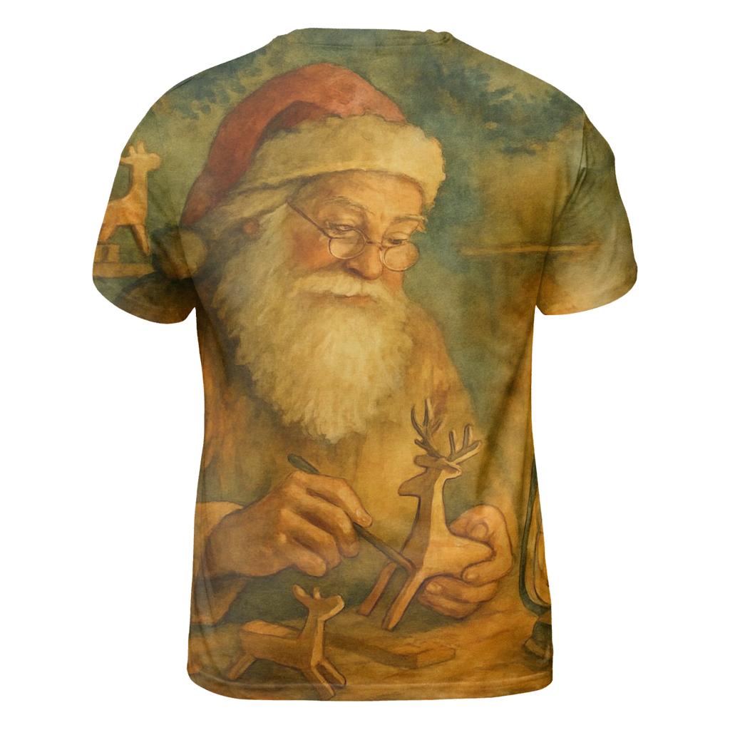 Nordic Hearthwood Santa statement graphic shirts