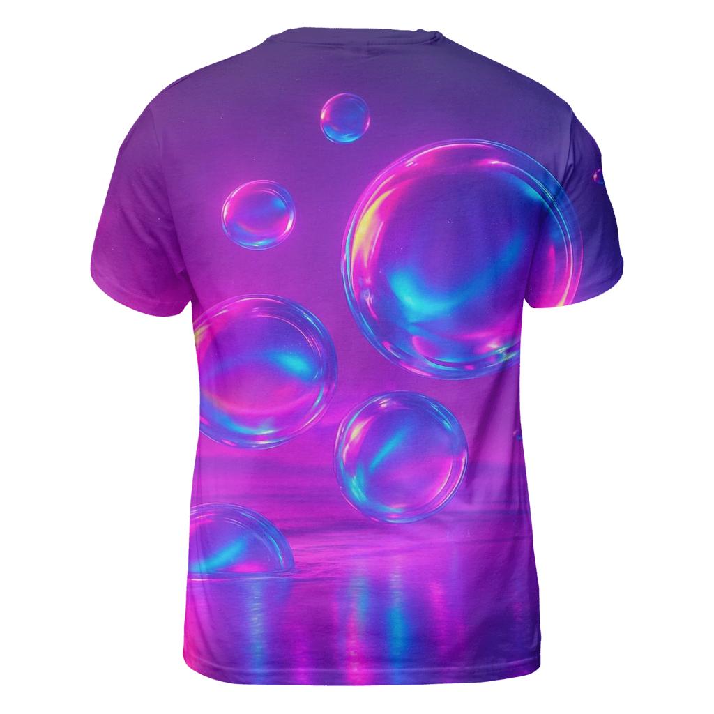 Neon Orb Tide statement graphic shirts