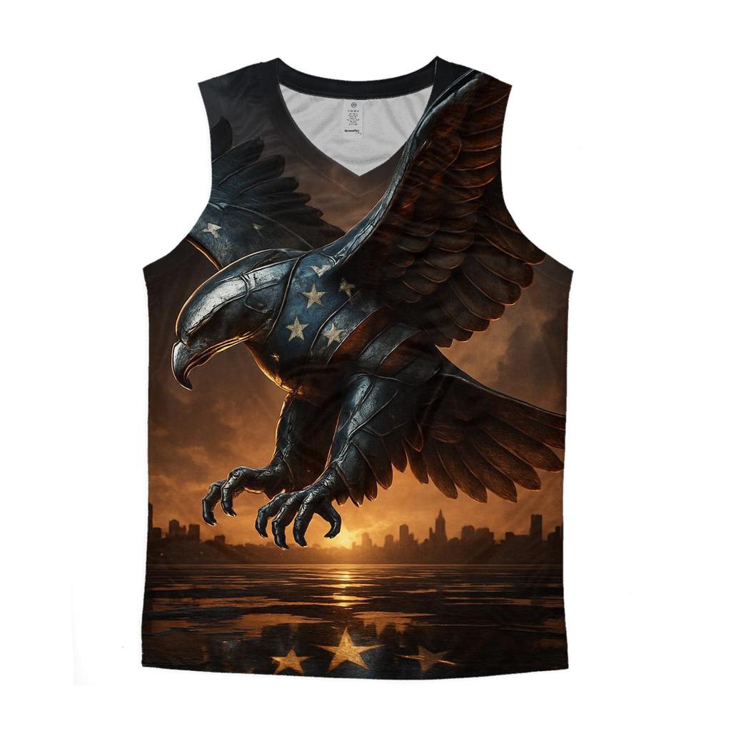 United States Metallic Eagle designer workout tanks