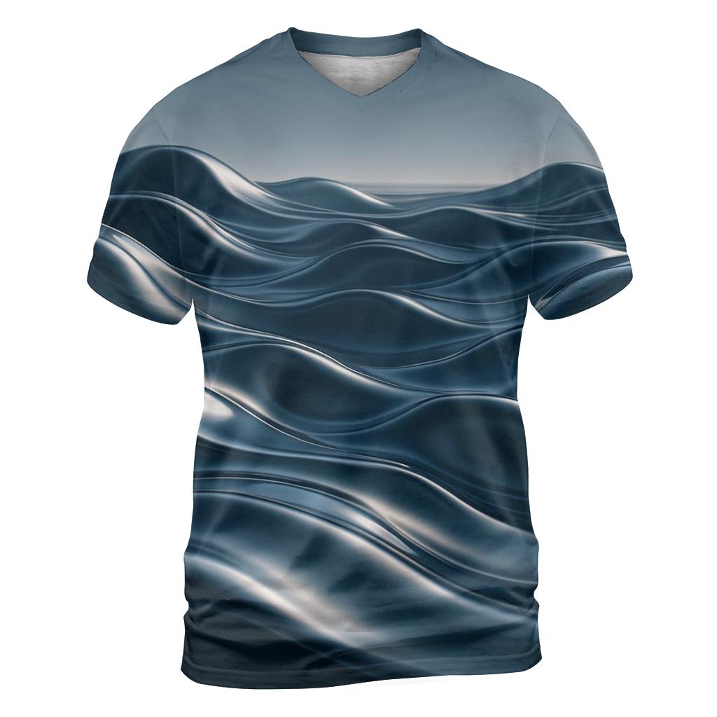Liquid Metal Dunes trendy printed shirt styles
