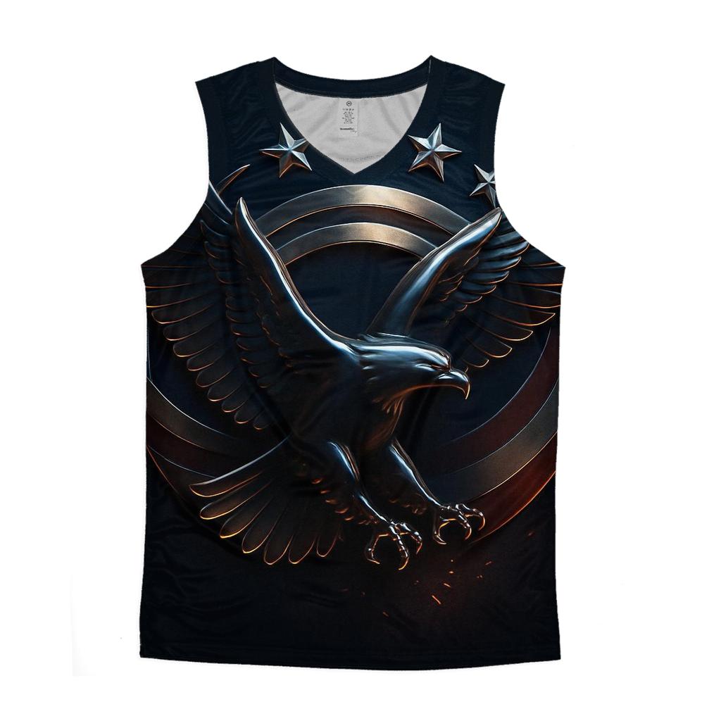 Eagle Halo Banner casual summer tank tops