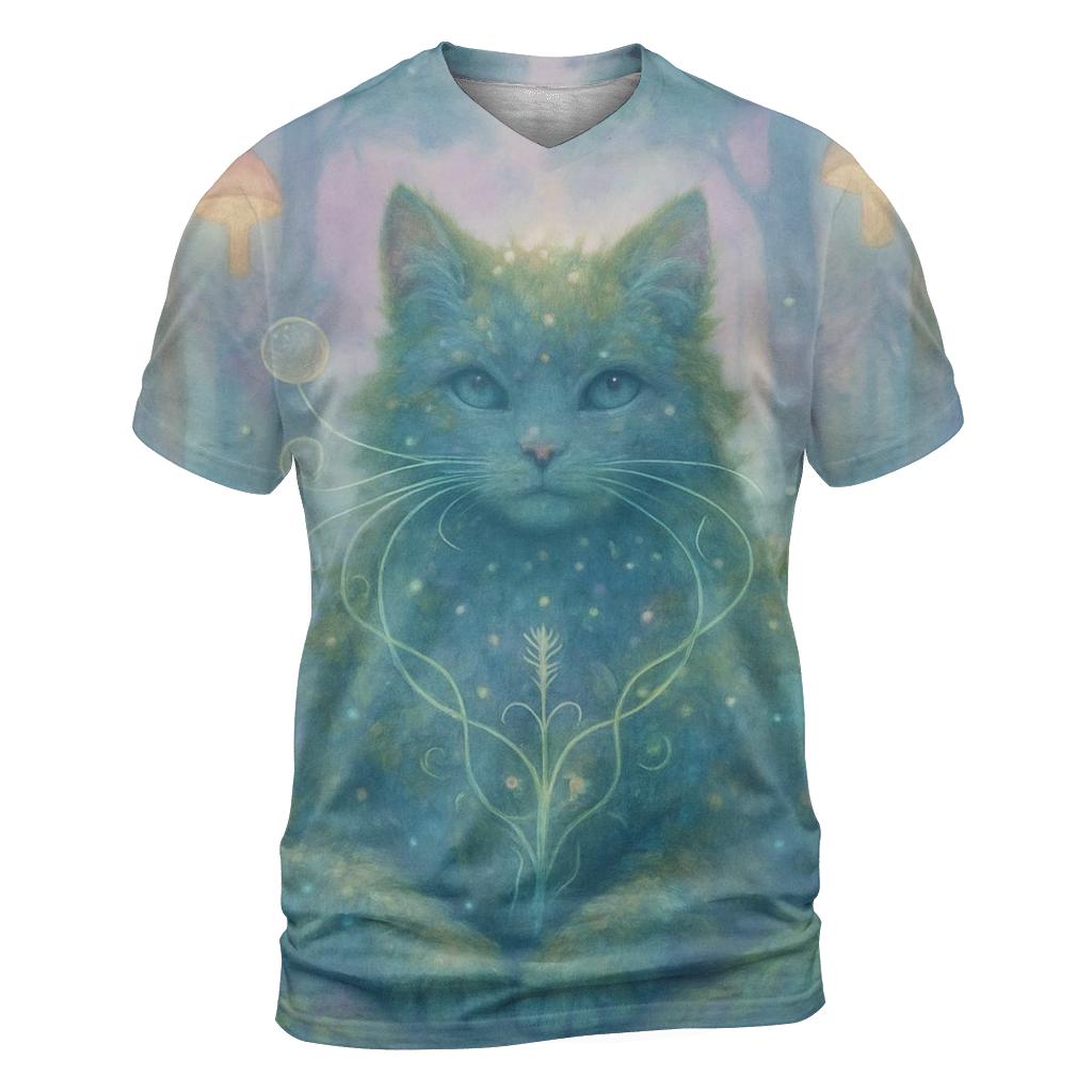Dreamweaver Forest Spirit Cat custom all-over print shirts