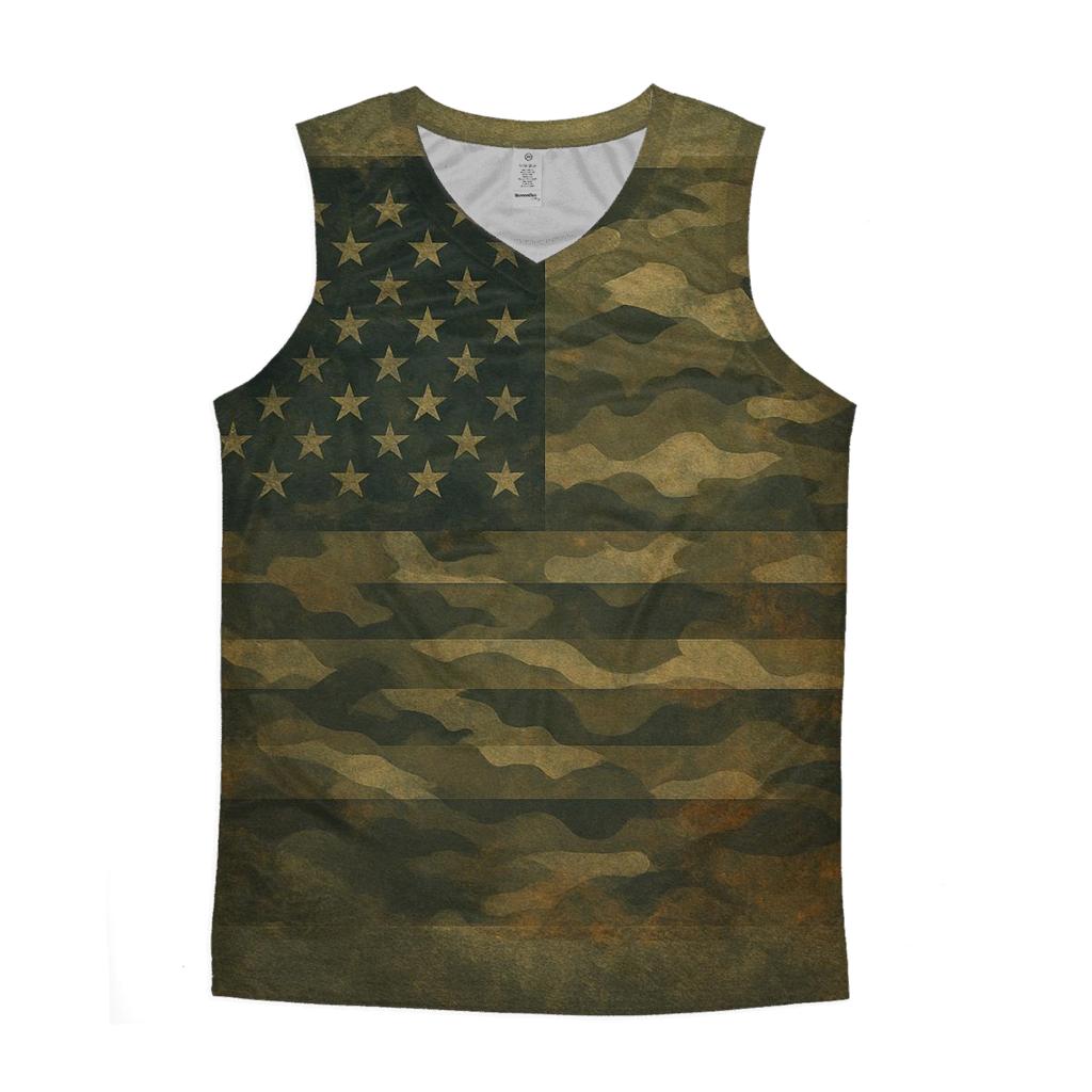 Camouflage Stars Embrace trendy fitted tank tops